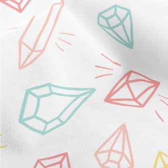 Sketch Diamonds And Gemstones Micro Fleece
