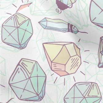 Hand Drawn Diamonds Micro Fleece