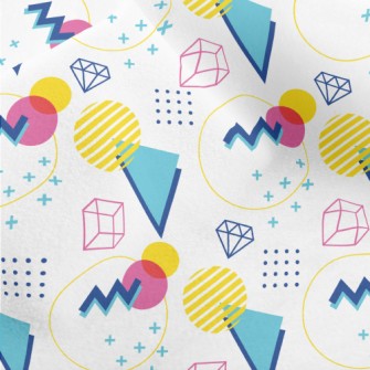 Colorful Circle Gemstones Micro Fleece