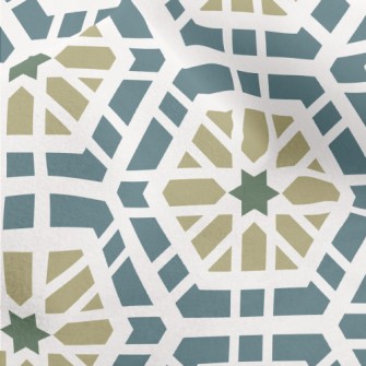Hexagonal Geometric Tiles Micro Fleece