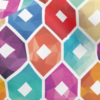 Gradient Pattern Flower Micro Fleece