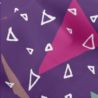 Triangle Like Shredded Paper Micro Fleece