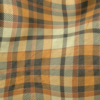 Yellow Scotch Plaid Minky