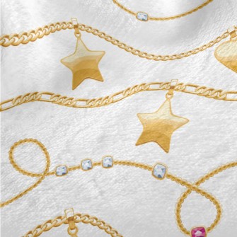 Chain Of Stars And Hearts Minky