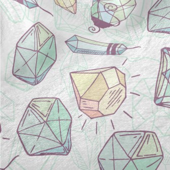 Hand Drawn Diamonds Minky