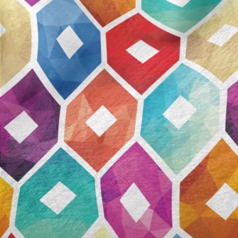 Gradient Pattern Flower Minky