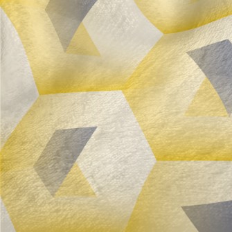 Yellow Three-dimensional Hexag Minky