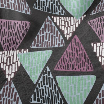 Leopard Print Triangle Minky