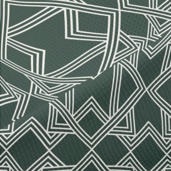 Square Geometric Figure Piqué