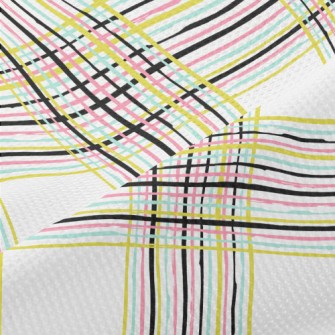 Abstract Stripes Piqué