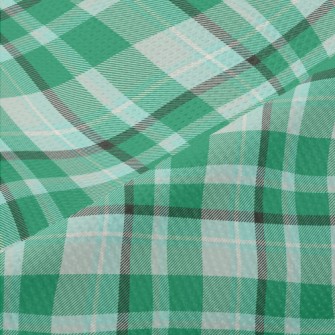 Green Scotch Plaid Piqué