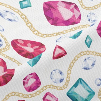 Gold Chain And Beautiful Gemst Piqué