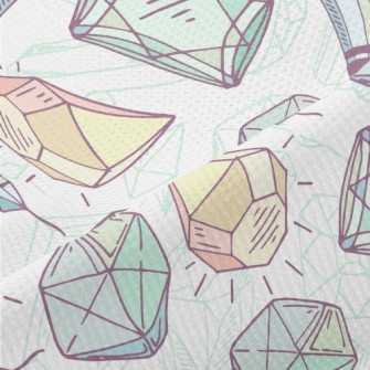 Hand Drawn Diamonds Piqué