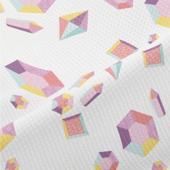 Pastel Hexagonal Gemstone Piqué