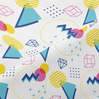 Colorful Circle Gemstones Piqué