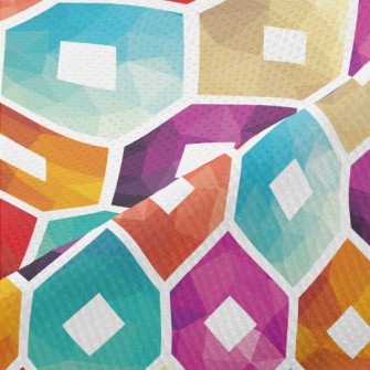 Gradient Pattern Flower Piqué