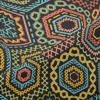 Ethnic Embroidery Piqué