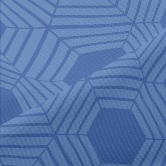 Blue Kaleidoscope Piqué