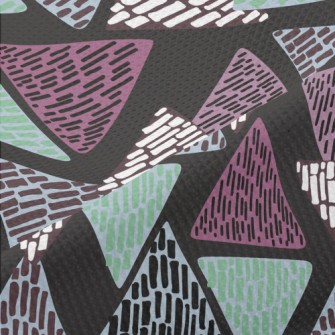 Leopard Print Triangle Piqué