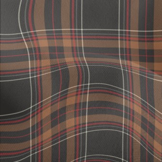 Coffee Red Line Large Plaid Pa Lightweight Performance Linen