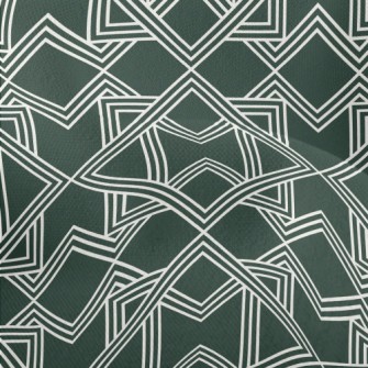 Square Geometric Figure Lightweight Performance Linen