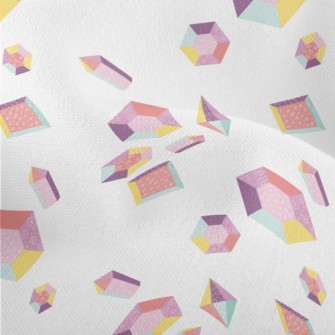 Pastel Hexagonal Gemstone Lightweight Performance Linen