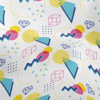 Colorful Circle Gemstones Lightweight Performance Linen