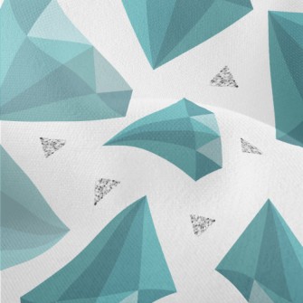 Blue-green Rhombus Lightweight Performance Linen