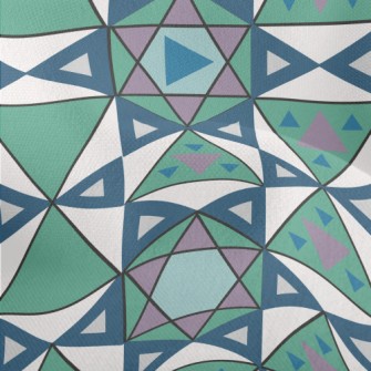 Irregular Geometric Figures Lightweight Performance Linen