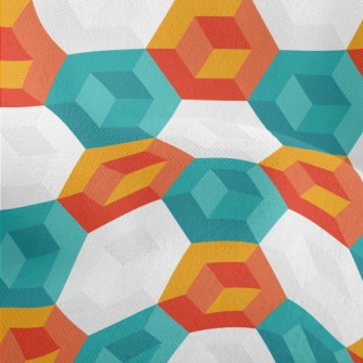Abstract Hexagon Lightweight Performance Linen