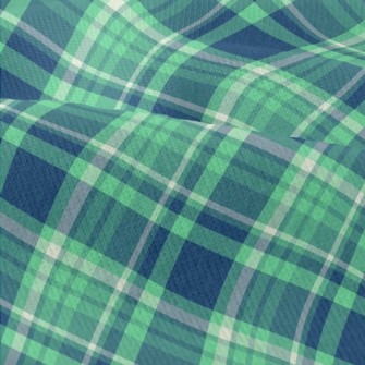 Blue And Green Plaid Modern Jersey