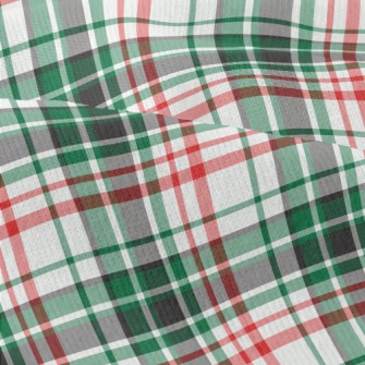 Green Red Small Plaid Modern Jersey