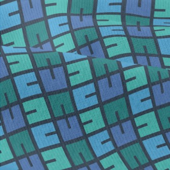 Blue And Green Puzzle Modern Jersey