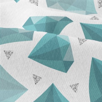Blue-green Rhombus Modern Jersey