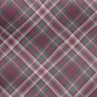 Pink Diagonal Grid Jersey Backed Fleece