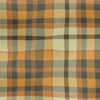Yellow Scotch Plaid Jersey Backed Fleece