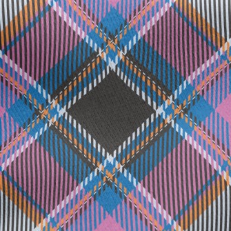 Crayon Pink Grid Jersey Backed Fleece