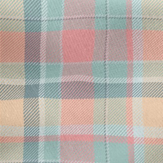 Pastel Plaid Jersey Backed Fleece