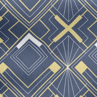 Abstract Geometry Jersey Backed Fleece