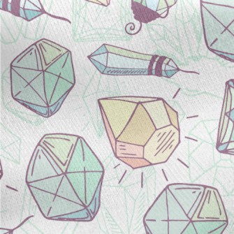 Hand Drawn Diamonds Jersey Backed Fleece