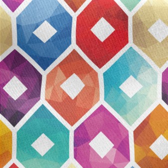 Gradient Pattern Flower Jersey Backed Fleece