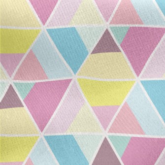 Triangular Splicing Jersey Backed Fleece