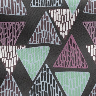 Leopard Print Triangle Jersey Backed Fleece