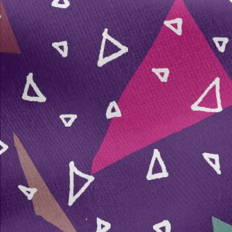 Triangle Like Shredded Paper Jersey Backed Fleece