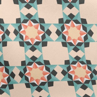 Geometric Sun Tiles Pongee
