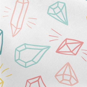 Sketch Diamonds And Gemstones Pongee