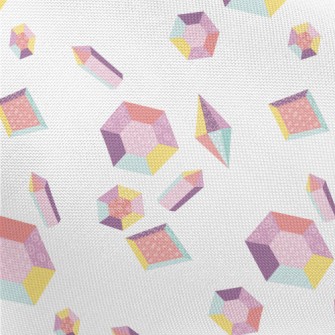Pastel Hexagonal Gemstone Pongee