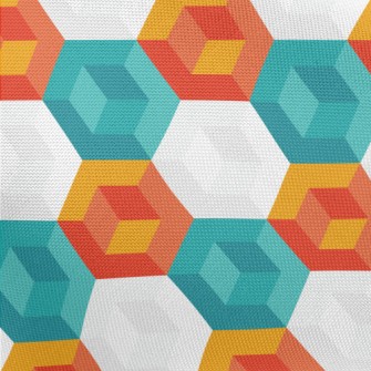 Abstract Hexagon Pongee