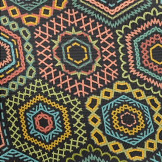 Ethnic Embroidery Pongee