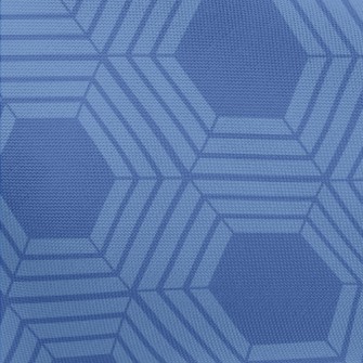Blue Kaleidoscope Pongee